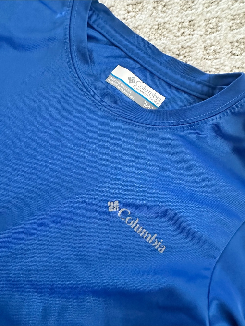 Columbia PFG Boys Blue Long Sleeve Performance Fishing Shirt Size XS 6/7 - Picture 3 of 5
